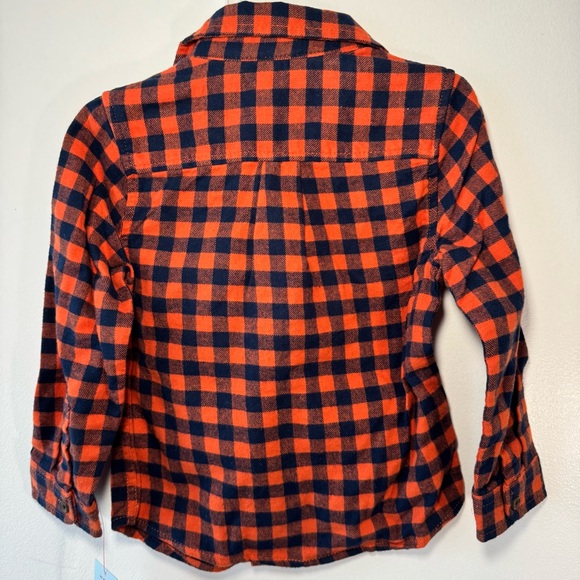 Cat & Jack Plaid Button Down Shirt - Picture 3 of 7